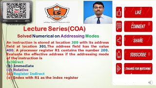 AKTU EXAM COA KCS302  Numerical on Addressing ModesImportant addressing modes [upl. by Joon]