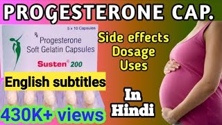 Progesterone sustained release tablets 200 mg  Susten 200 tablet during pregnancy [upl. by Erasmo]