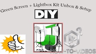 Julius Studio Photo Studio Kit Green Screen Umbrella Reflector Soft Box Light  Unbox amp Install [upl. by Debbra]