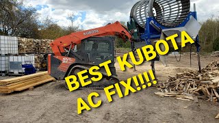 KUBOTA SVL75 90 95 97 AIR CONDITIONING NOT BLOWING FIX [upl. by Adham]