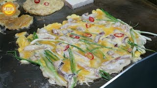 Suwon │ Haemul Pajeon │ Seafood and Green Onion Pancake │ Korean Street Food [upl. by Whitford]