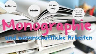 Monographie  Definition amp Beispiele [upl. by Tevlev]