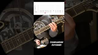 Soundgarden  Outshined guitar lesson [upl. by Airtap]