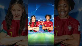 World Cup Delfina Suarez VS Portugal Footballers 🥵🏆😨 Messi Ronaldo Neymar Jr Georgina Messi JR [upl. by Mab]