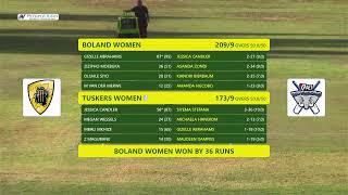 CSA Div 2 Womens Week  Tuskers Women VS Boland Women [upl. by Kaleb826]