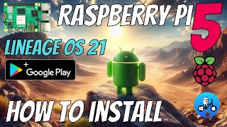 Lineage OS 21 Android 14 on Raspberry Pi 5 Install the Google Play store and expand the partition [upl. by Figueroa740]