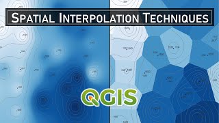 Spatial Interpolation Techniques in QGIS [upl. by Nims]