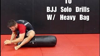 10 BJJ Solo Drills W Heavy Bag Top Pressure And Movement [upl. by Pamelina]