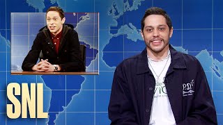 Weekend Update Pete Davidson Says Goodbye for Now  SNL [upl. by Enomsed]