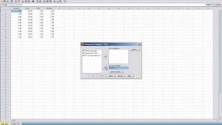 SPSS 17 Video Series Independent Samples t Test 6 [upl. by Nerrat]