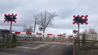 class 68 Huish level crossing [upl. by Ahsikahs]