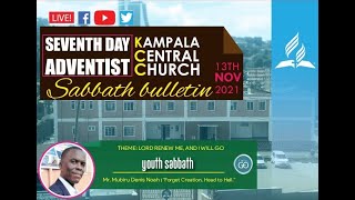 SDA Kampala Central Church Live Worship  Youth Sabbath  Mr Mubiru Denis Noah [upl. by Anoit]