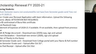 Scholarship Renewal Live Answers 8th October [upl. by Froma]