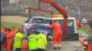 Nigel Mansell touring car crash [upl. by Aitnahc]