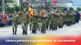 Cântece patriotice și paradă militară de Ziua României [upl. by Soirtemed]