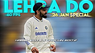 lehra do beat sync ft virat Kohli 💫💫💫 Collab with HarshEditz2306 26 january Special [upl. by Lippold]