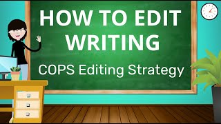 Easy Editing Strategy to Improve Writing for Students  COPS Editing Checklist [upl. by Aneda]