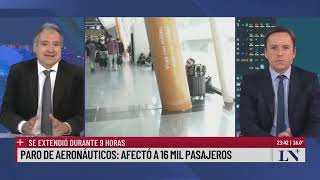 Paro de aeronáuticos afectó a 16 mil pasajeras [upl. by Deirdra]