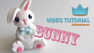 How to make a cute Bunny Cake Topper  Tutorial [upl. by Ezana]