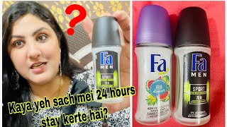 Fa Women and Men Roll ON Deodorant kaya yeh sach mei 24 hours body mei stay kerta haiReetu handa [upl. by Ilera114]