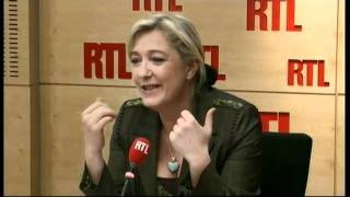 Marine Le Pen candidate du Front National à la Présidentielle  Monsieur Aphatie vous entrez dan [upl. by Aihcats]