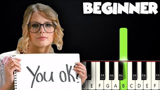 You Belong With Me  Taylor Swift  BEGINNER PIANO TUTORIAL  SHEET MUSIC by Betacustic [upl. by Wolcott]