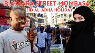 Exploring Biashara Street During Eid alAdha Muslims Holiday in Mombasa 🇰🇪 [upl. by Otrebogir]