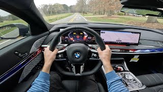 2024 BMW 760i POV Drive Impressions and ASMR [upl. by Ulu410]