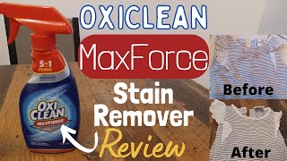 Oxiclean Max Force Stain Remover Review [upl. by Nnaid71]