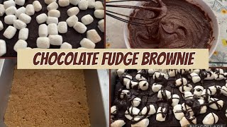 Fudge Brownies Recipe  smores brownies kit chocolate fudgy brownie fudgebrownie brownierecipe [upl. by Lawton]