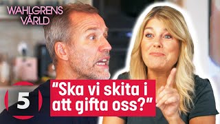 Wahlgrens värld  Pernilla får kalla fötter när bröllopsplaneringen går överstyr  Kanal 5 Sverige [upl. by Animrelliug4]