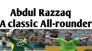 Abdul Razzaq prolific career records  The Best all rounder of 2000s [upl. by Burrill]