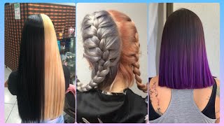 LUXURY TWO TONE HAIR COLOR IDEAS FOR GIRLS  COLOR DE PELO DE DOS TONOS [upl. by Alithea]