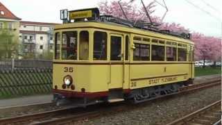 Flensburger Strassenbahnwagen 36 in Gera im April 2012 [upl. by Ailekat980]