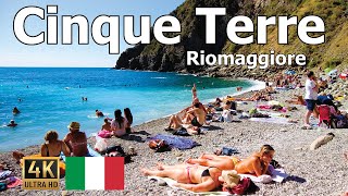 Cinque Terre Italy 🇮🇹 Walking Tour in 4K  Riomaggiore [upl. by Rocca]