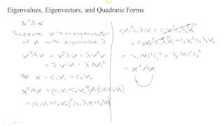 Eigenvalues Eigenvectors and Quadratic Forms [upl. by Ennairrac132]