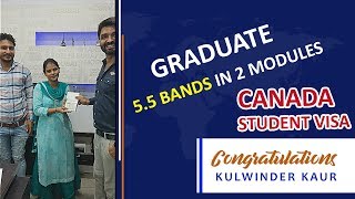 Congratulations Kulwinder Kaur for your Canadian student visa from Blueline Vishwas [upl. by Adnilim]