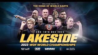 WDF World Darts Championship Live Session 9 [upl. by Kcireddor299]