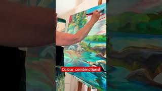 Colour Mixing Magic finearttips art painting artist acrylicpainting colourmixing [upl. by Nnanaej]