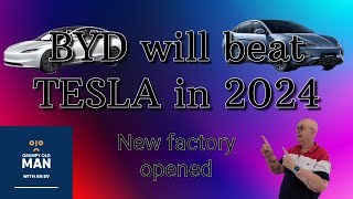 BYD to beat Tesla on BEV sales 2024 [upl. by Collum874]