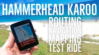 Hammerhead Karoo Navigation Test Ride [upl. by Reniar]