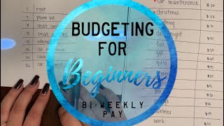 Budgeting for Beginners Cash Envelope System  BIWEEKLY PAY  BudgetWithBri [upl. by Aelanna421]