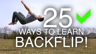 25 Ways to Learn How to Backflip [upl. by Fleeman]