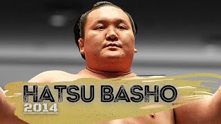 Hakuho Sho  January 2014 Basho  All Bouts Compilation [upl. by Ahsinroc]