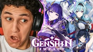 ANIME FAN REACTS to All Genshin Impact Character Demo For the First Time Reaction [upl. by Simone]