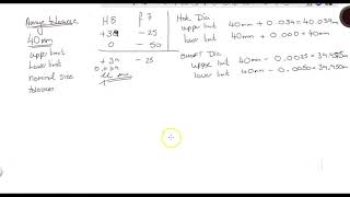 Limits amp Fits Calculations [upl. by Sisak]