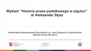 Historia prawa podatkowego w pigułce [upl. by Hesta]