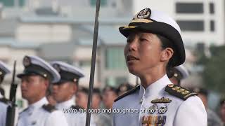 Republic of Singapore Navy  The Navy Song “Onwards and Upwards” [upl. by Philan]