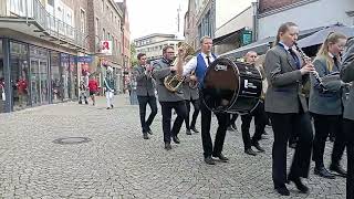 Schützenfest St Antonius Coesfeld 2024 Einmarsch zum Zapfenstreich [upl. by Lamrej]