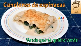 Canelones de espinacas a la catalana receta para fiestas [upl. by Gleeson]